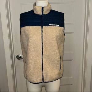 Vineyard Vines Kids Adult Sherpa Vest Unisex sz L (16) kids size